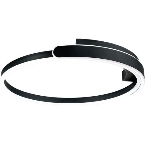 Lámpara De Techo Toolight App1925-C Black Led Black