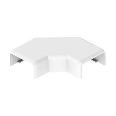 Coude pour goulotte électrique 8923 – Angle plat 20x10 mm – Installation en zone dangereuse 2 et 22 – 1 pièce blanche – Kopos