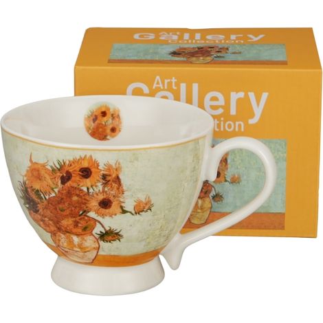 Jumbo-Porzellanbecher 450 ml Sonnenblumen Vincent van Gogh (1/5)