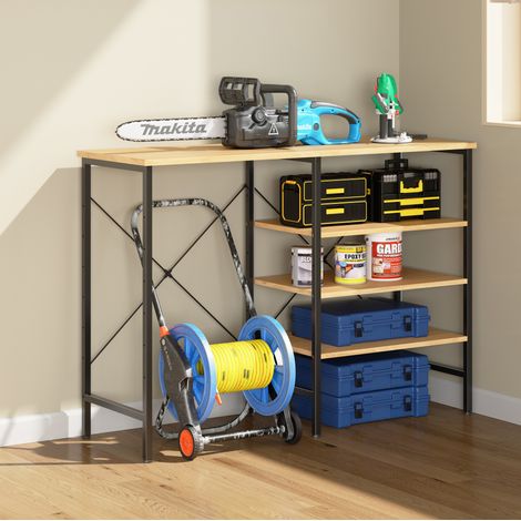 Meuble rangement modulable métal bois noir OKMYHOME (1/5)