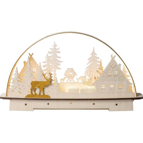Saico LB1903 Arco Luminoso, Legno, a Colori, Grande