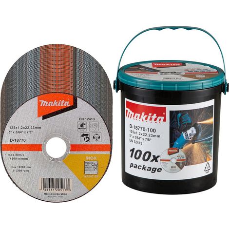 Makita D-18770-100 THIN 125MM CUT-OFF WHEEL 100PC (1/4)