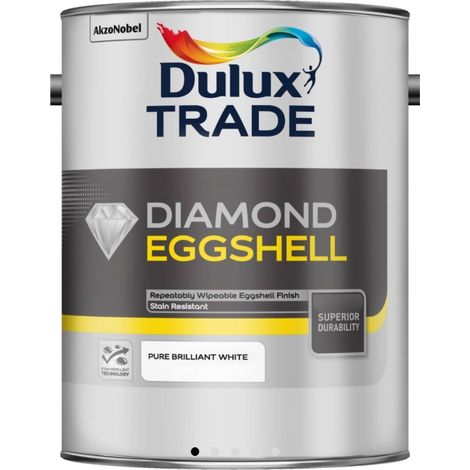 Dulux Trade Diamond Eggshell - Pure Brilliant White - 2.5L