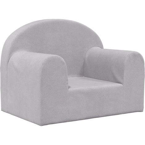 Canapé pour enfants,Sofa pour Salon,Banquette gris clair peluche douce CDS72494 (1/5)