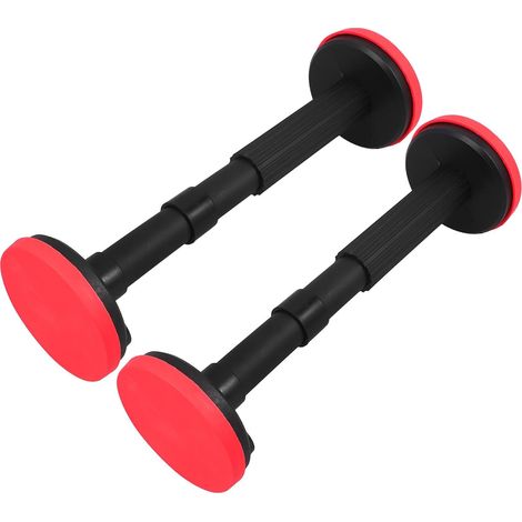 Lot de 2 barres support télescopiques noires 18 à 44 (1/5)