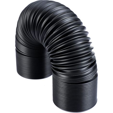 Ansaugschlauch für Autos, Innendurchmesser 76 mm, ausziehbar bis 250 mm (Schwarz) (1/5)