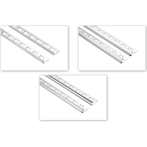L-/ Quad-/ & Rundprofile Edelstahl Fliesenschienen 2,5 Meter: 12mm, Quadratprofil - silber gebürstet (1/5)