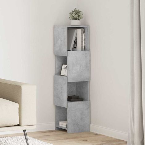 Eckschrank Beton Grau 25,5x25x102cm Holzwerkstoff