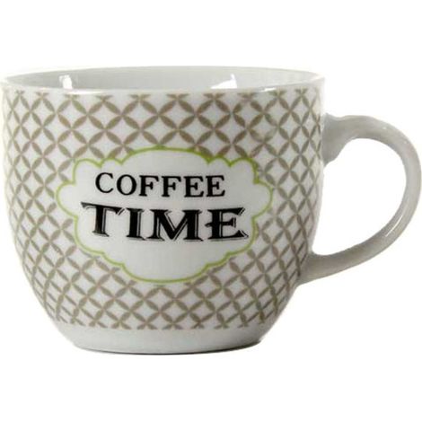 Taza de cerámica para café Coffee Time, paquete de 6, Bellintavola