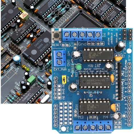 Le module d'extension de commande de moteur L293D peut être utilisé avec Arduino Duemilanove Mega UNO. (1/5)