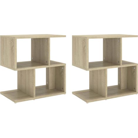 Maison Exclusive - Comodini 2pz Rovere Sonoma 50x30x51,5 cm in Legno Multistrato (1/5)