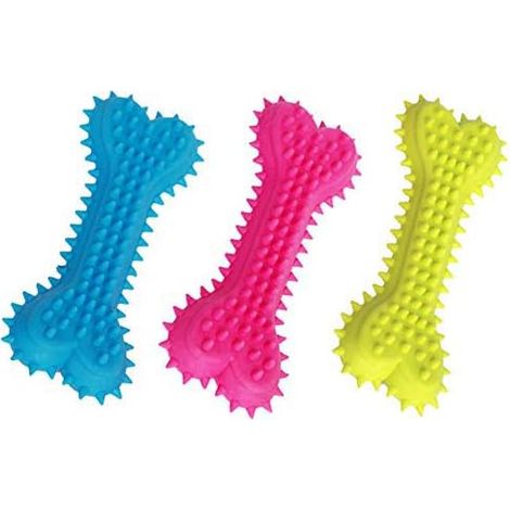 Palo De Cepillado Para Perros MINKUROW Para Perros Pequeños, 3 Uds., Juguete Para Masticar Perros, Cepillo De Dientes De Silicona Para Perros, Regalo Para Amantes De Las Mascotas, Juguete Para Mastica (1/5)