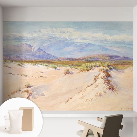 Carta Da Parati Non Tessuto - Con Colla Gratuita - Con Motivi Moderni - Design Elegante Per Pareti Paesaggio desertico 152x104 cm (1/5)