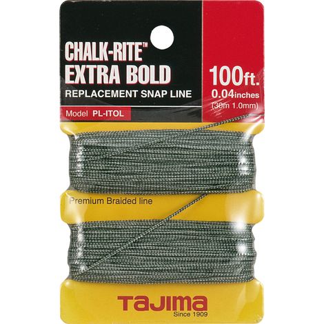 Tajima CHALK-RITE SNAP LINE PLITOL Ersatzschnur für Schlagschnurgeräte 25 m (1/2)