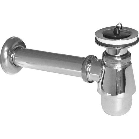 Nemo Go Siphon pour bidet avec tuyau d'évacuation 54 xD32mm avec bonde chrome (1/2)