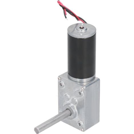 Moteur à engrenage à vis sans fin DC, Mini réduction de vitesse autobloquant, boîte électrique, réducteur, moteur DC12V 27 tr/min (1/5)