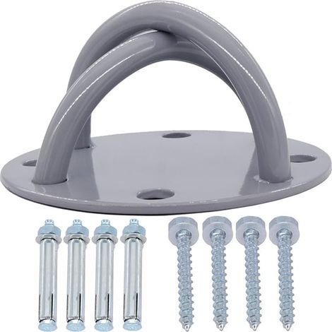 Soporte de pared/techo apto para gimnasios y uso doméstico. Ancla correas de suspensión, anillas olímpicas, equipos de fitness, equipos de yoga, columpios, cuerdas de batalla, bandas de resistencia y 