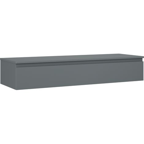 Mexen Orio Badezimmerschrank für Waschtisch 140 cm mit Arbeitsplatte, 1 Schublade, Graphit matt - 91A10-14023-1-BFC66