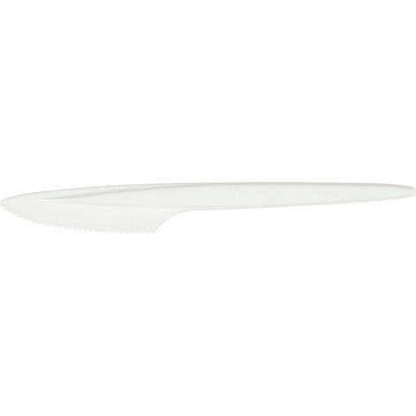 Couteaux blancs réutilisables, lot de 100.