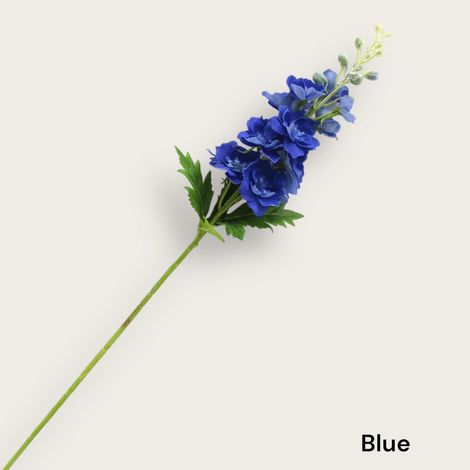 Fleur artificielle de pied-d'alouette en soie pour décoration de vase, longueur 72 cm - PANGIVO (1/5)