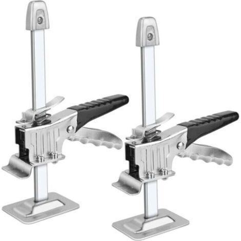 pair Lève-Plaques Manuel Outil de levage pour bras 2 pcs Outil De Serrage De Précision Du Bras Cric Multifonction pour Portes Fenêtres Armoires Placards (1/5)