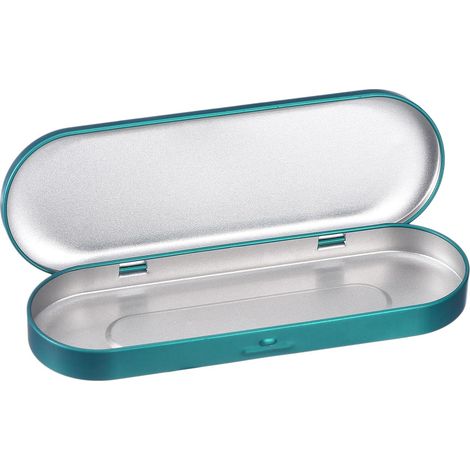 Boîtes en Métal 1 Pcs Boîte Métallique En Fer-Blanc, 6.9x2.4x0.7 Pouce Boîte Vide Ovale Avec Couvercle À Charnière Stockage Portables Pour Épingles À Dessin Artisanat, Vert (1/5)