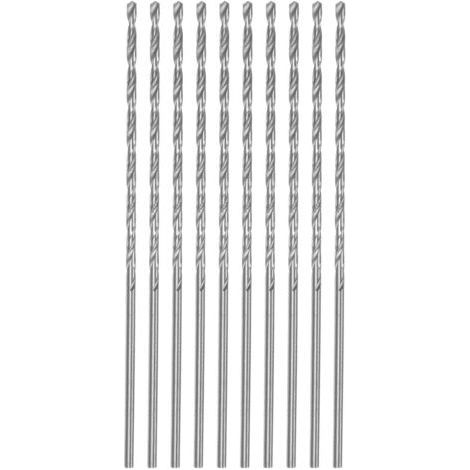 Lot de 10 forets hélicoïdaux 2mm – Acier HSS haute vitesse – Longueur 200mm pour métal, bois, plastique et PVC – Précision de coupe améliorée - 10pcs (1/5)
