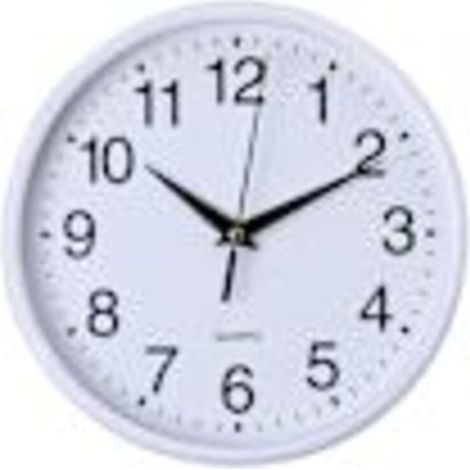 Horloge murale ronde, style simple, horloge à quartz de haute précision fonctionnant sur piles, silencieuse, décoration murale [fw (1/5)