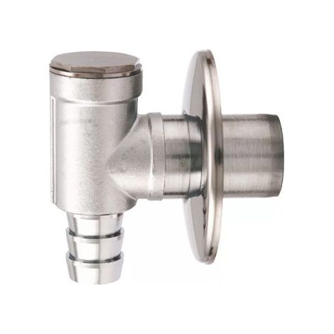 Flexible de pared para lavadora de 3/4" en latón cromado – Art. 390 – uso desagüe de lavadora – ITAP