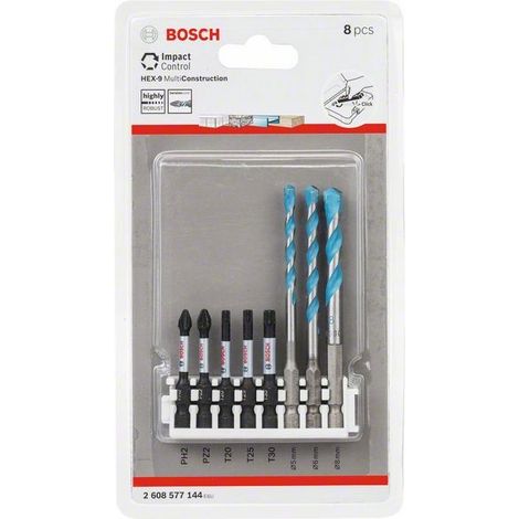 Coffret de 8 forets et embouts Bosch (1/5)