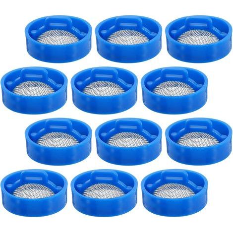 Kit de 12 Filtres de Vanne D'arrivée D'eau Crépine Anti-obstruction en Plastique et Acier Inoxydable pour Lave-linge Accessoires pour Réparation et Entretien (1/5)