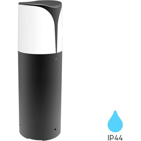 Borne extérieure E27 IP44 23W en Aluminium Gris (1/4)