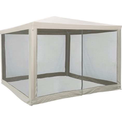 Teli / Parete / Copertura laterale zanzariera per gazebo pieghevole 3x3m