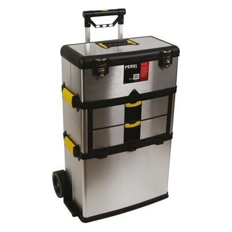 Servante d'atelier - acier inoxydable - 570 x 354 x 830 mm
