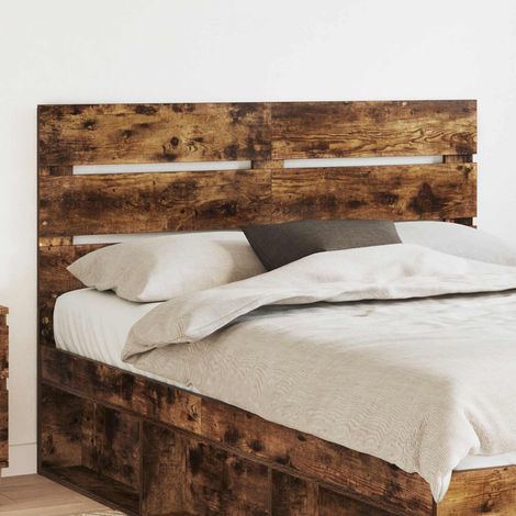 vidaXL Tête de lit Chêne fumé Bois d'ingénierie