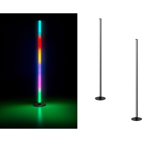 2er Set LED Stehleuchten mit Fernbedienung, RGB & Sound Control - H 115cm (1/5)