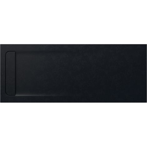 Receveur de douche extra plat en Stonex® Aquos - 1800x800mm - Noir (1/2)
