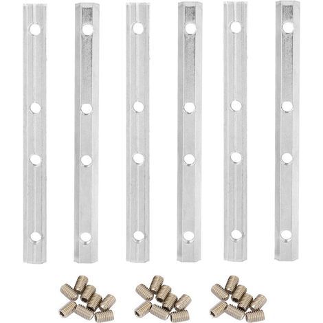 Aluminum Profile Carbon Steel Straight Inside Connector EU Standard ( 2020 M5 6pcs) (1/5)
