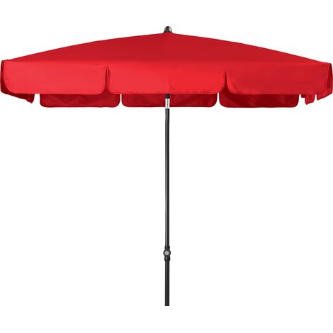 Doppler Mittelstockschirm "Sunline Waterproof Neo" 185 x 120 cm, rot, Bezug aus 100% Polyester, Gestell aus Stahl, Gewicht 3,8 kg (1/5)