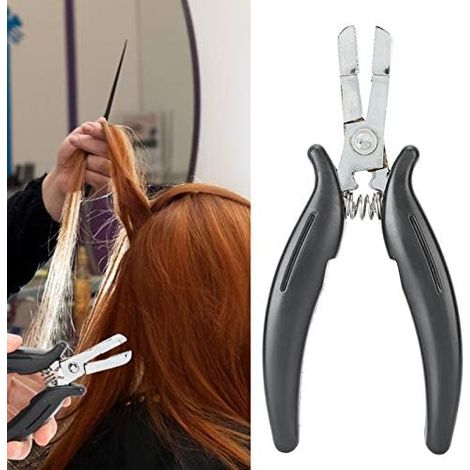 Alicates para extensiones de cabello con microanillos, herramienta profesional para extensiones de cabello, clip para cinturón para extensiones de cabello con queratina. (1/5)