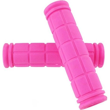 Manillar para bicicleta, 2 pares, manillar de goma antideslizante, rosa (1/4)
