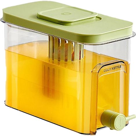 Distributeur de Boissons Fraîches  Récipient À Boisson Avec Robinet - Distributeur de Boissons pour Frigo Gain de Place Multifonction Bureau Camping Fruits et Thés (1/5)