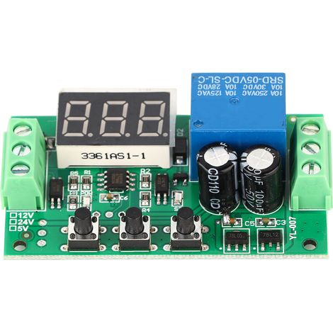 Module relais, carte de commande, interrupteur temporisé, contrôleur, composants électroniques, LED, 5 V CC (1/5)