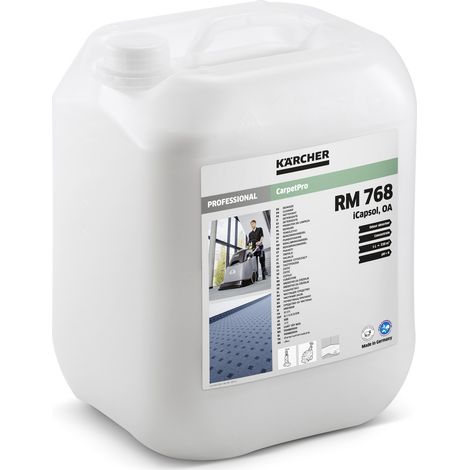 KARCHER Nettoyant Moquette iCapsol CarpetPro RM 768 OA 62961270, Bidon de 10 L, pH 6, Mousse Active par Encapsulation, Anti-Odeur, Poids de 10.9 kg