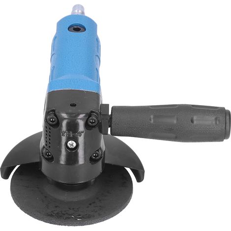 Meuleuse d'angle pneumatique portable 4 pouces, machine de découpe à air comprimé, raccord d'admission 1/4in, 11000 tr/min, bleu KP-631 (1/5)