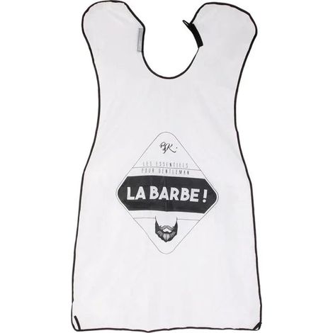 Tablier à barbe et moustache Cosmetic Club M18 Blanc et Noir (1/5)