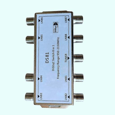 Commutateur DiSEqC pour signal satellite DS81, récepteur LNB, multiswitch bs (1/5)