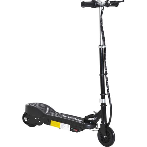 Trottinette électrique pour enfants de 7 ans et plus, pliable et réglable en hauteur, batterie rechargeable 24 V, vitesse jusqu'à 12 km/h, frein, charge maximale de 50 kg, dimensions : 74 x 36 x 69-91 (1/5)