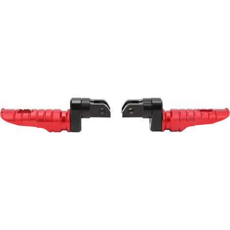 Motorrad-Fußrasten vorne aus T6063-Aluminiumlegierung, Fahrerstützpedal, Ersatz für Benelli Tornado BN302S TNT, Rot (1/5)