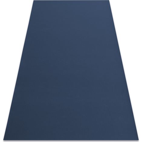 Teppich Antirutsch RUMBA 1390 einfarbig dunkelblau blue 70x200 cm